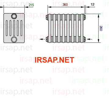 Радиатор IRSAP Tesi 60260/8 T08 CL 01